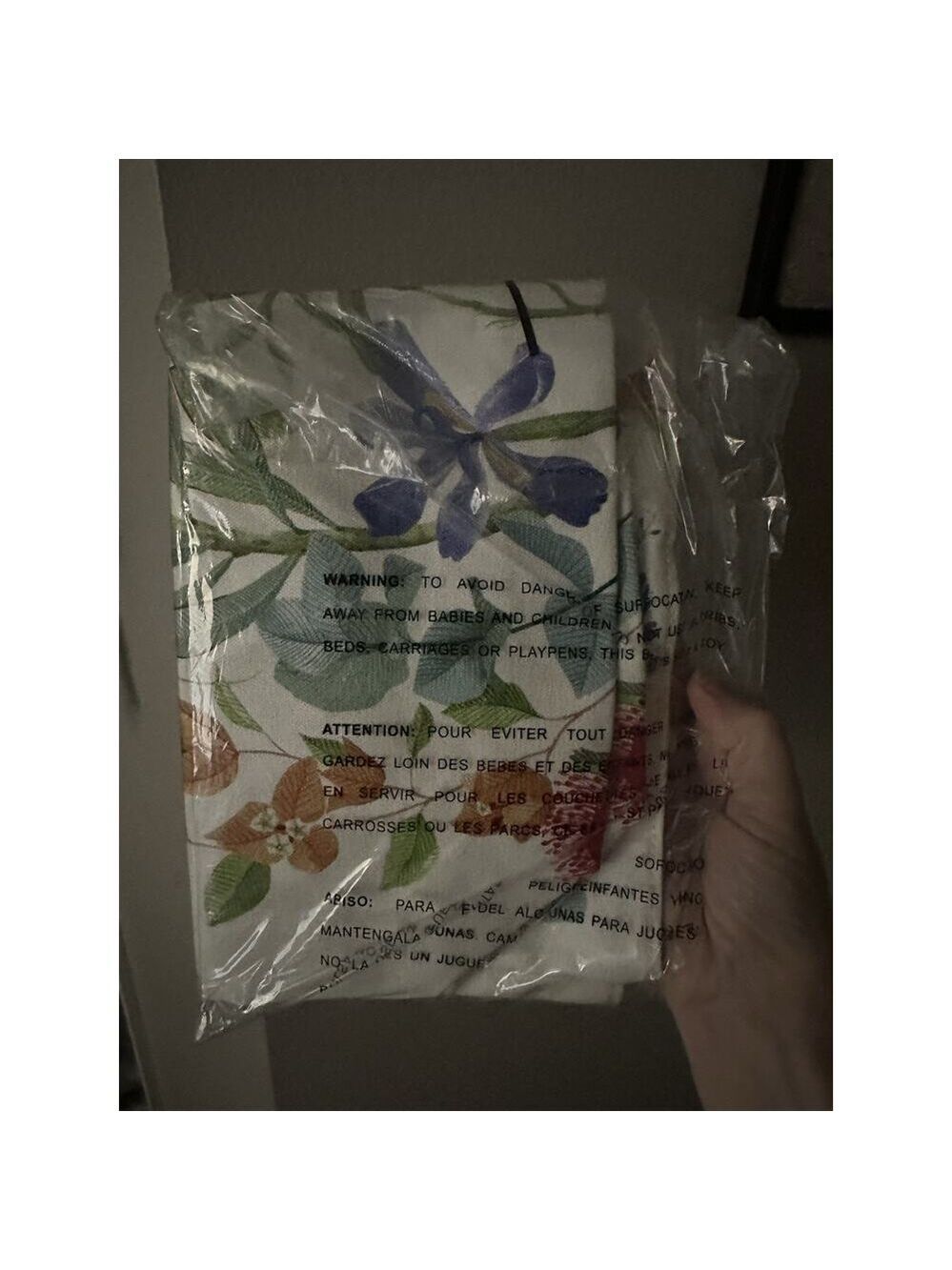 Estee Lauder Women’s Large Floral Canvas Tote Bag 13" x 19" x 4"- NWOT Lined - Picture 6 of 6